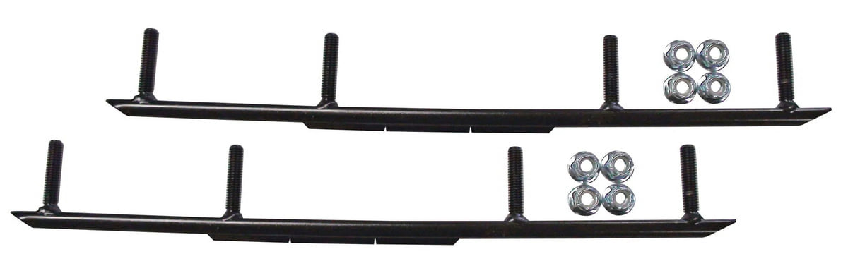 Blue Razor Snowmobile Skis with 10" Round Bars Complete Kit L9964