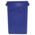 Blue Plastic Trash Can Recycling 21 to 25 Gallon G29160