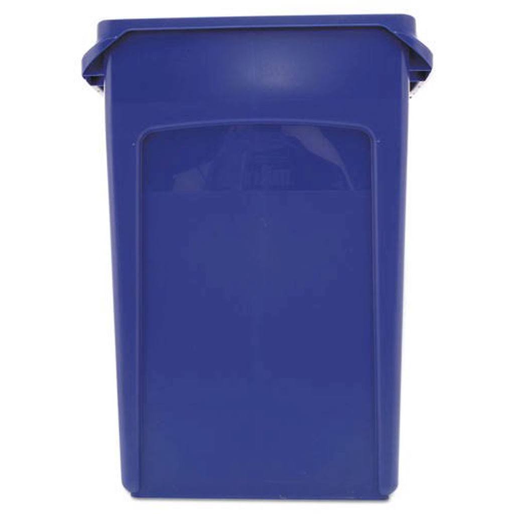 Blue Plastic Trash Can Recycling 21 to 25 Gallon G29160
