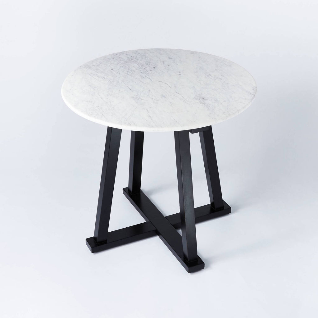 White Marble Accent Table V57512