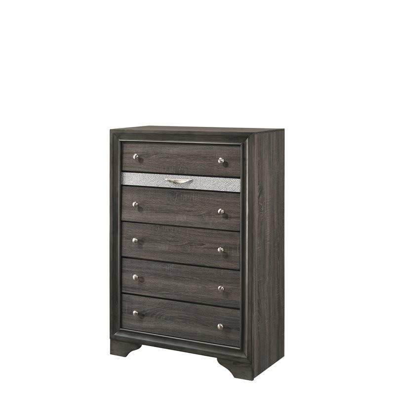 Gray 6 Drawer Chest B181
