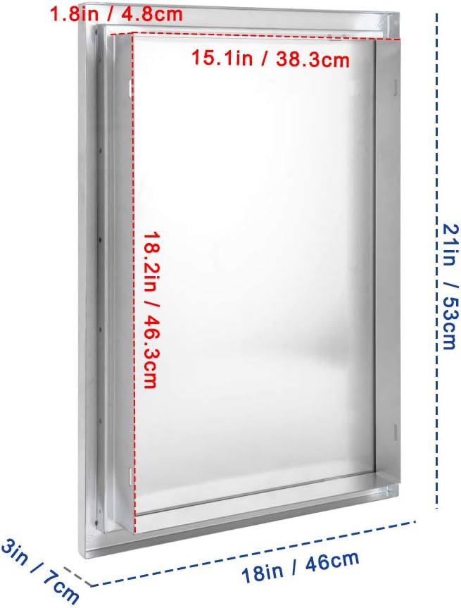 42 W X 21 H Stainless Steel Outdoor Kitchen Door D7715