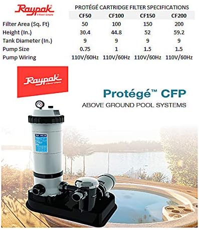 100 ft. Cartridge System with 1 HP Pump V956537