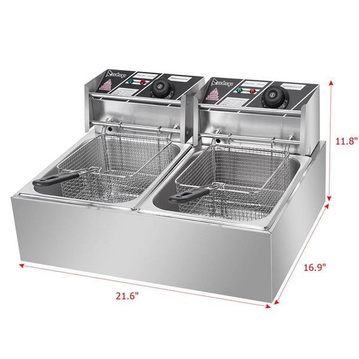 5000W 12L Dual Tanks Electric Deep Fryer with 2 Basket F50880