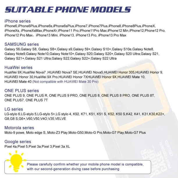 Waterproof Protective Case for ZTE Blade 20 Pro 5G and Phones Up to 6.9 Inch Q6374