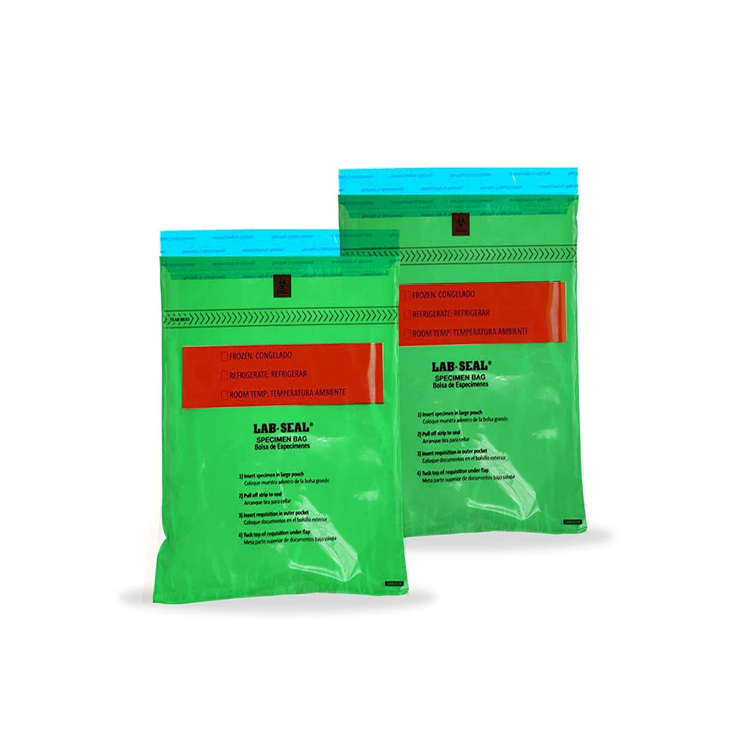 Green Poly Specimen Bags 6x22 x 10x22 K35396