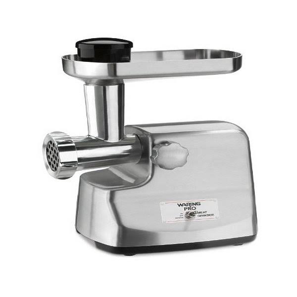 Professional Die-Cast Metal Housing Meat Grinder, Brushed Stainless Steel Q4219