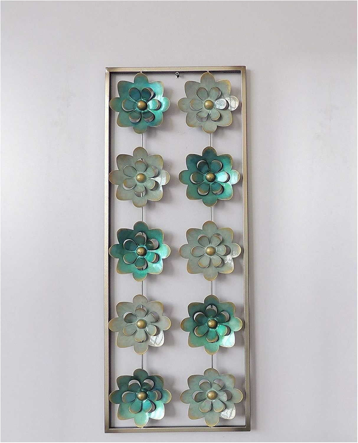 Wall Decor with Frame (Circles Earth Colors) Pack of 2 F442655