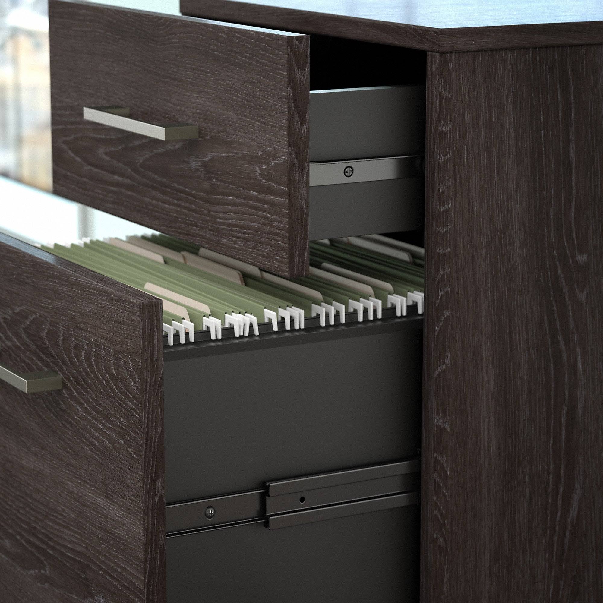 Charcoal Gray 2 Drawer Mobile File Cabinet V377638