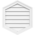 26x22W x 36x22H Vertical Peaked Surface Mount PVC Gable Vent R219