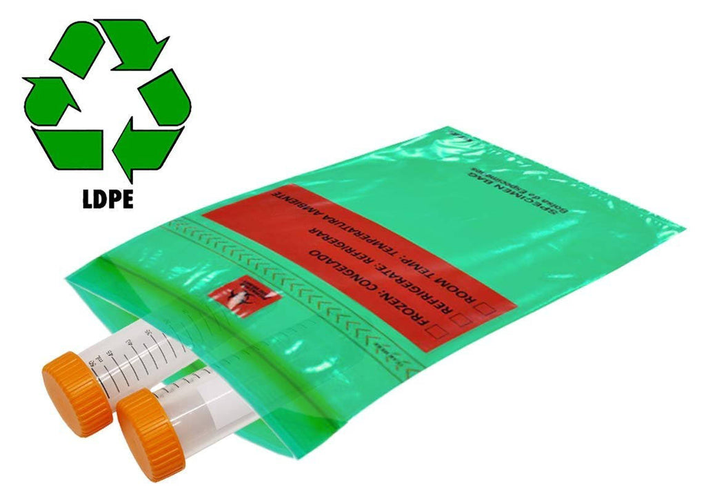 Green Poly Specimen Bags 6x22 x 10x22 K35396
