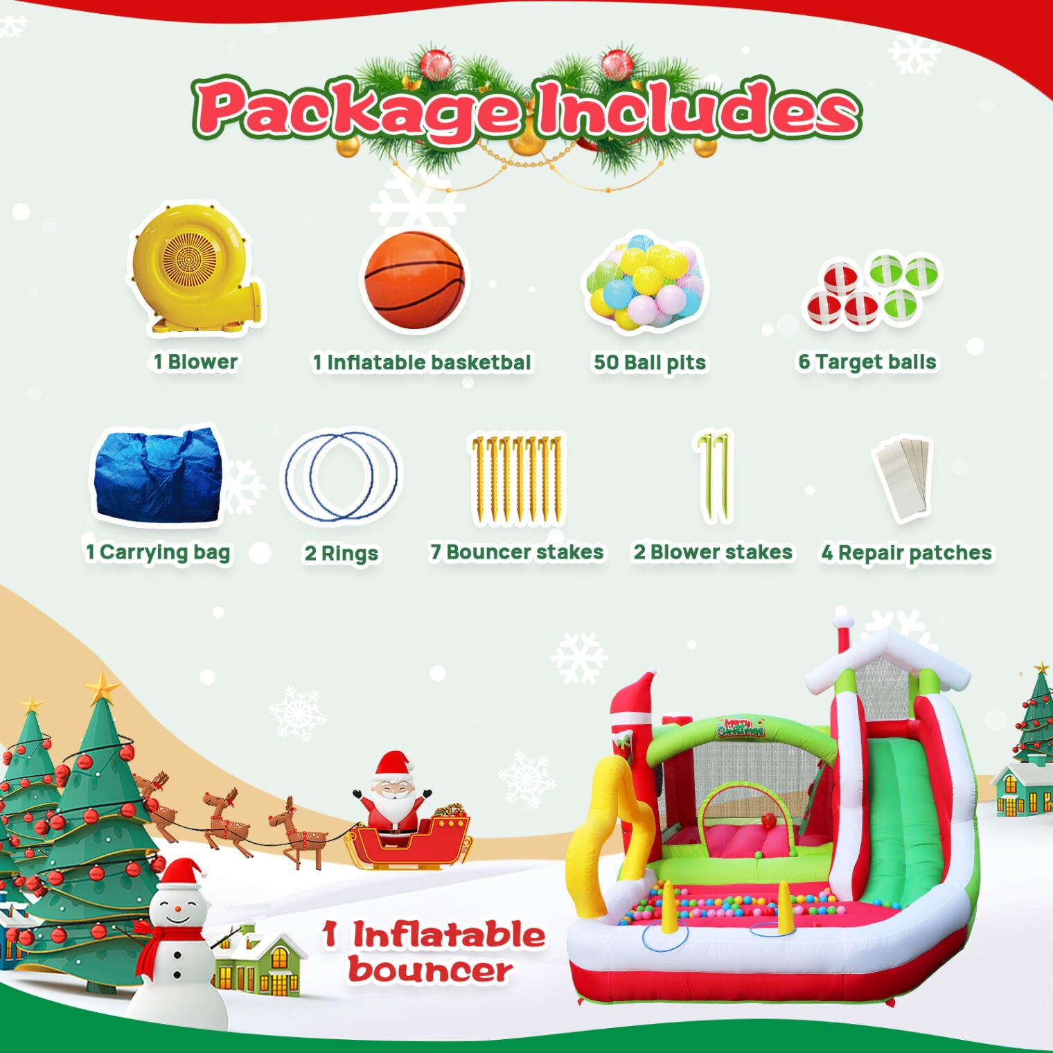Inflatable Bounce House with Blower M58006