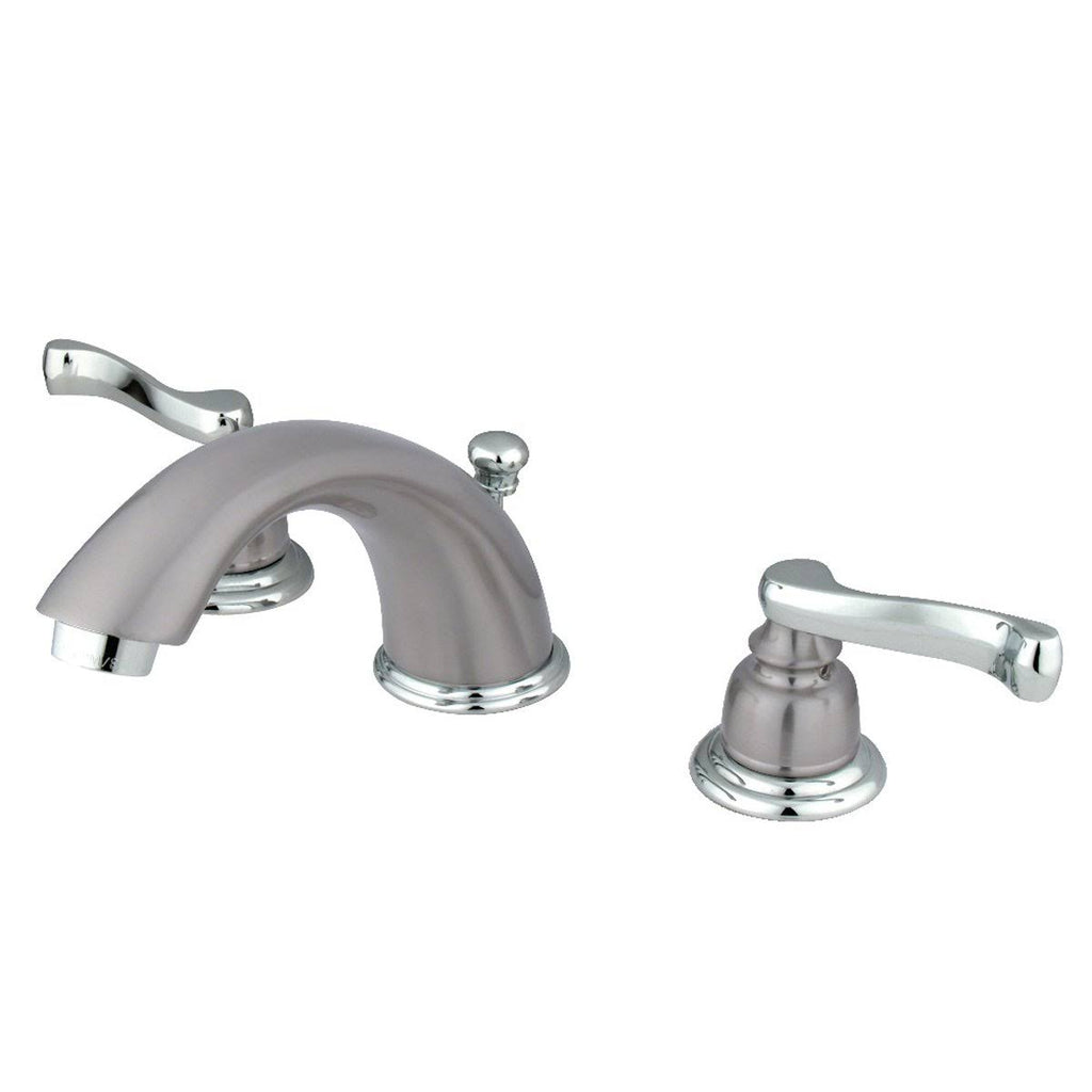 Chrome Widespread Bathroom Faucet with Pop-Up E4549