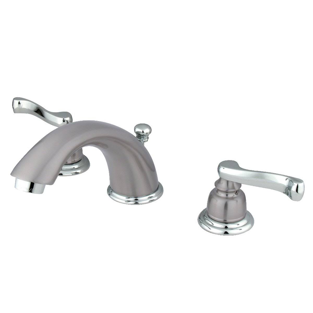 Chrome Widespread Bathroom Faucet with Pop-Up E4549