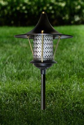 Black Cast Aluminum Pagoda Light with 0.50 in. Base K7127