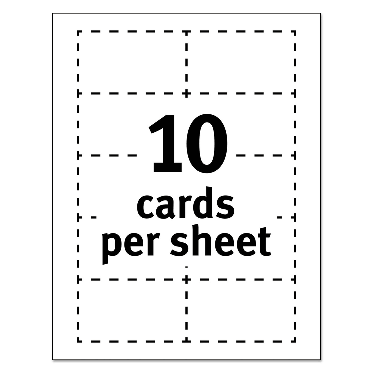 White Clean Edge Laser Business Cards - 2000 pack W5700