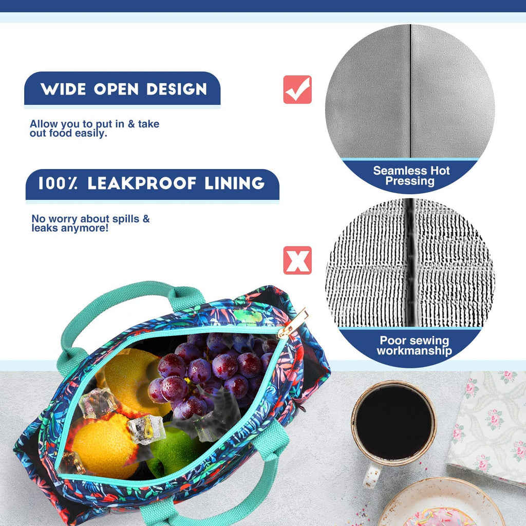 Insulated Lunch Bag with Front/Side Pockets D406330