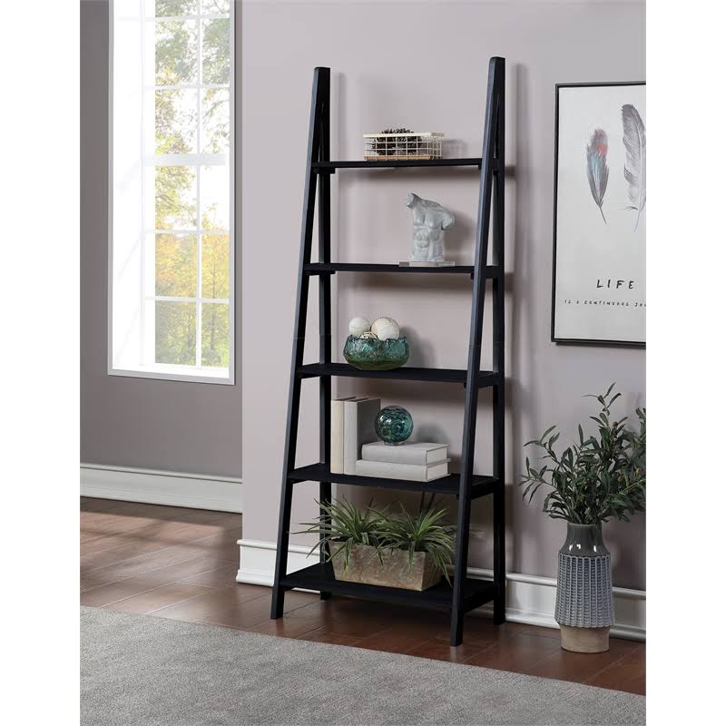 Black Ladder Bookcase Y948