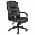 Black Leather High Back Executive Office Chair with Arms P359277