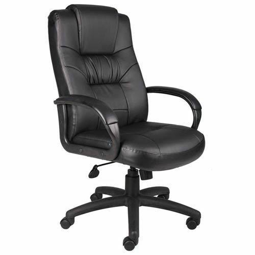 Black Leather High Back Executive Office Chair with Arms P359277