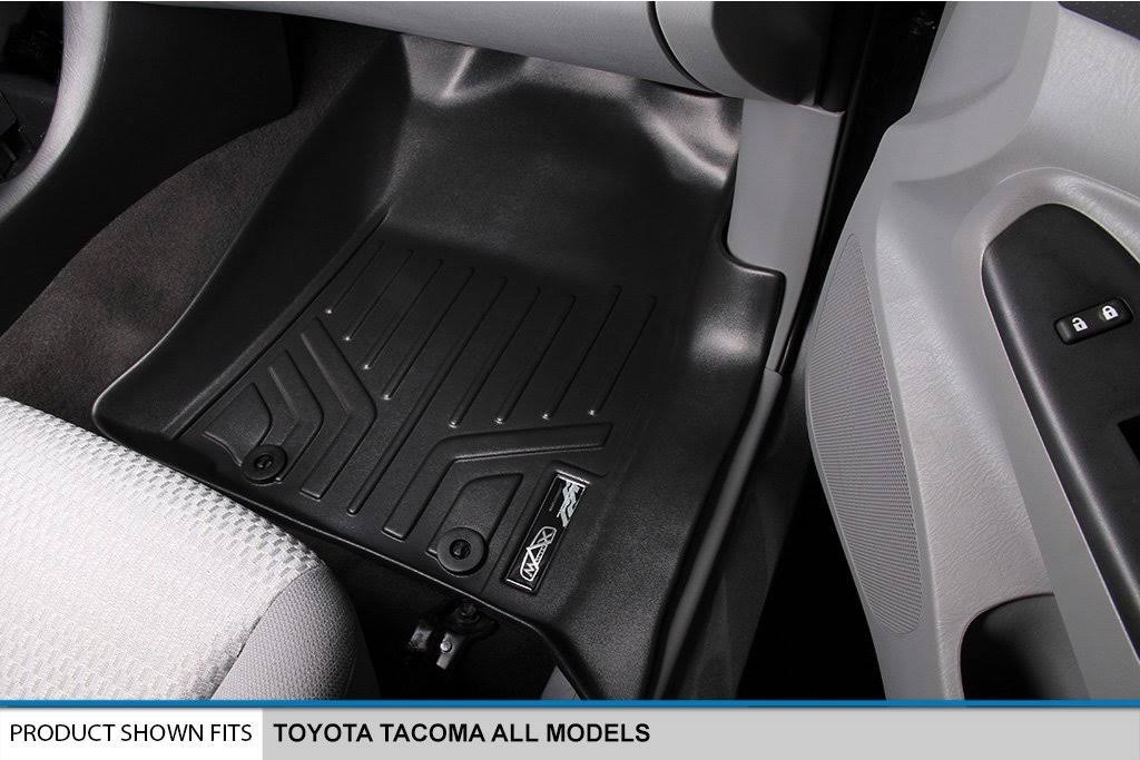 Black 2 Row Floor Mats for Toyota Tacoma Double Cab P982368
