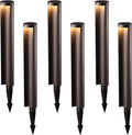 5W LED Landscape Pathway Light, 12-24V Low Voltage, IP65 Waterproof, Die-Casted Aluminum, 3000K Warm White, Pack of 6 Q95287