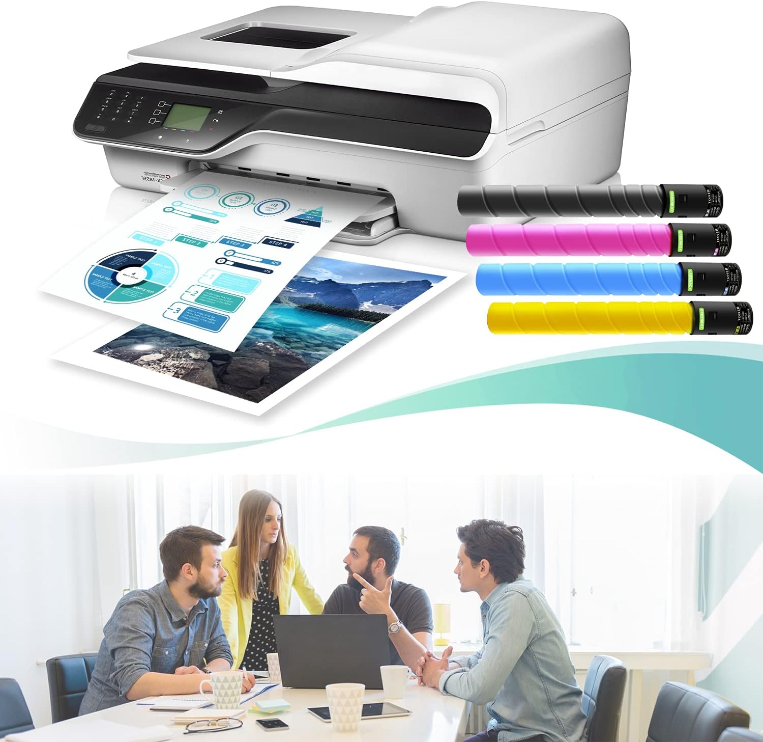 Remanufactured Toner Cartridge 4-Pack E444197