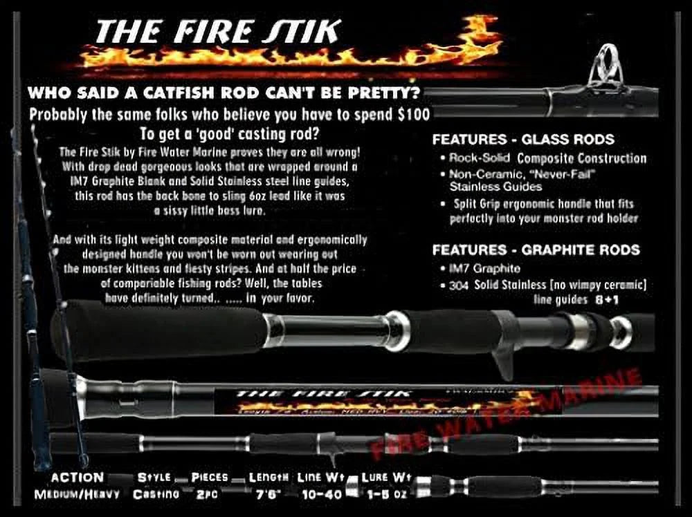 7'6" Catfish Casting Rod Fishing Rod K34734