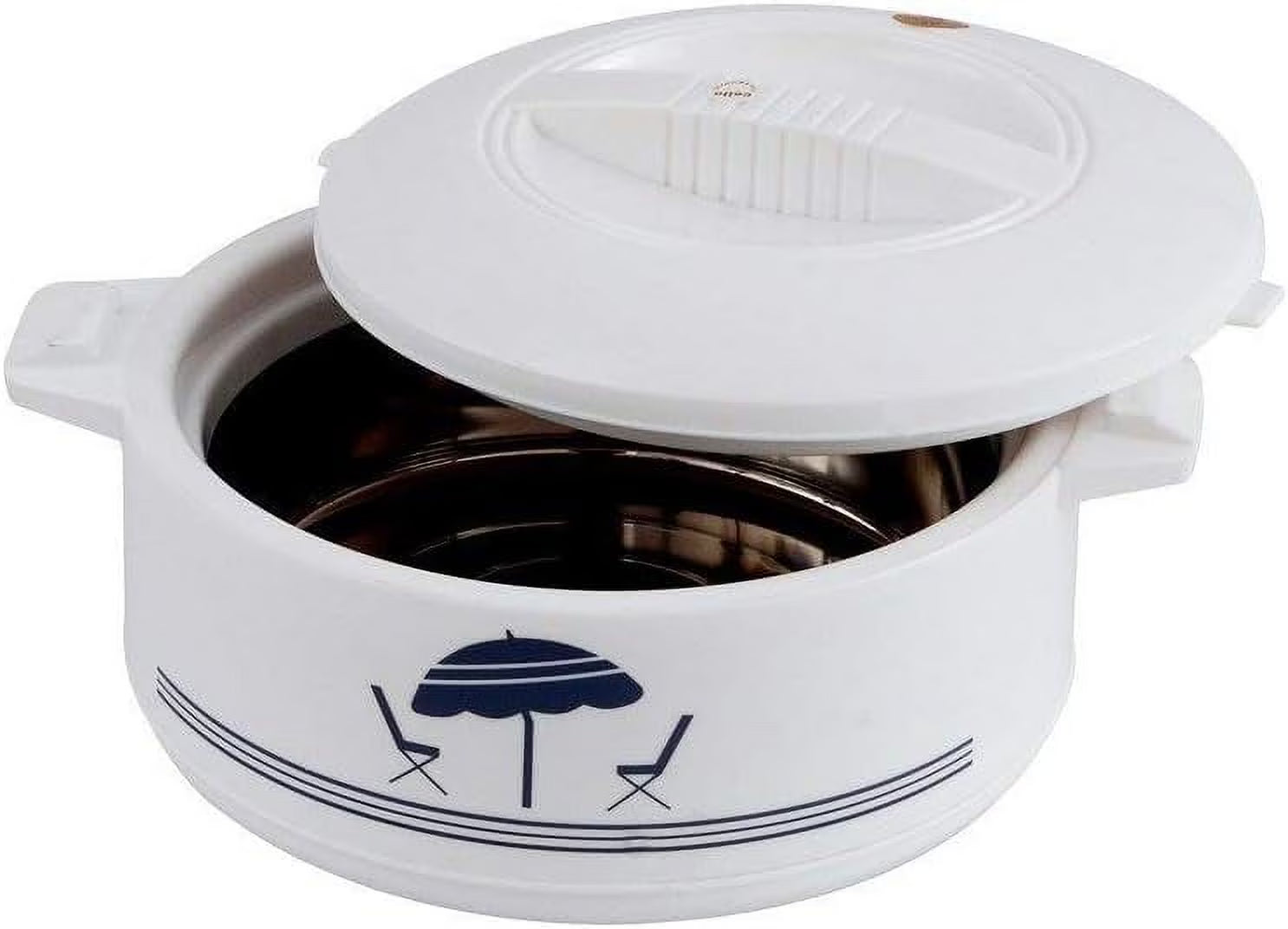 2.5-Liter Stainless Steel Insulated Casserole Food Warmer/Cooler W726