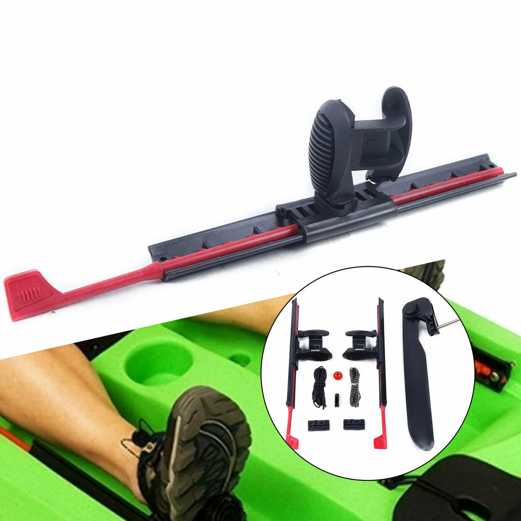 2Pcs Adjustable Kayak Foot Braces Pedals with Rudder Foot Control System Z417