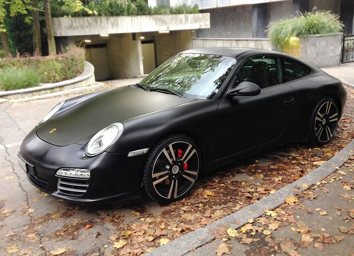 Matte Black Vinyl Wrap Roll 9ft x 5ft Pack of 2 D6367