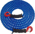 Heavy Duty Polypropylene Tow Rope with Hooks, 12,500 LBS Breaking Strength, 1 inch Diameter, 20 Feet, Pack of 2 Y513649