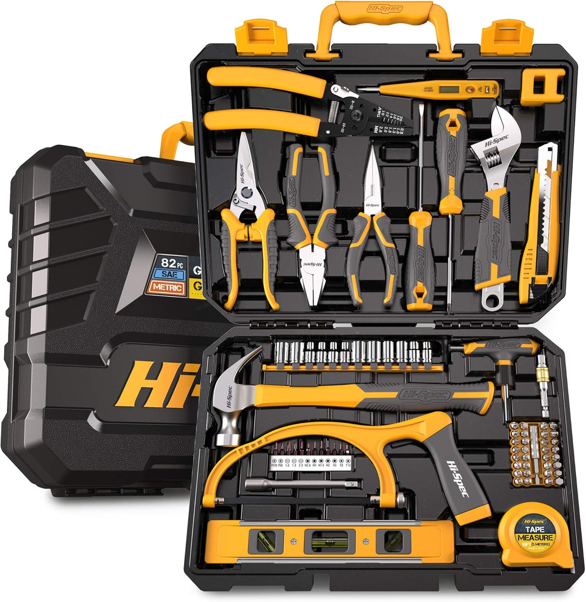 82 Piece Home & Garage Tool Kit Set with Storage Case B899