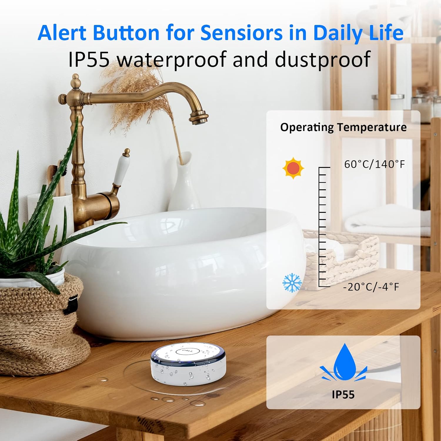 SOS Alert Button Nurse Call System, Pack of 2 F965