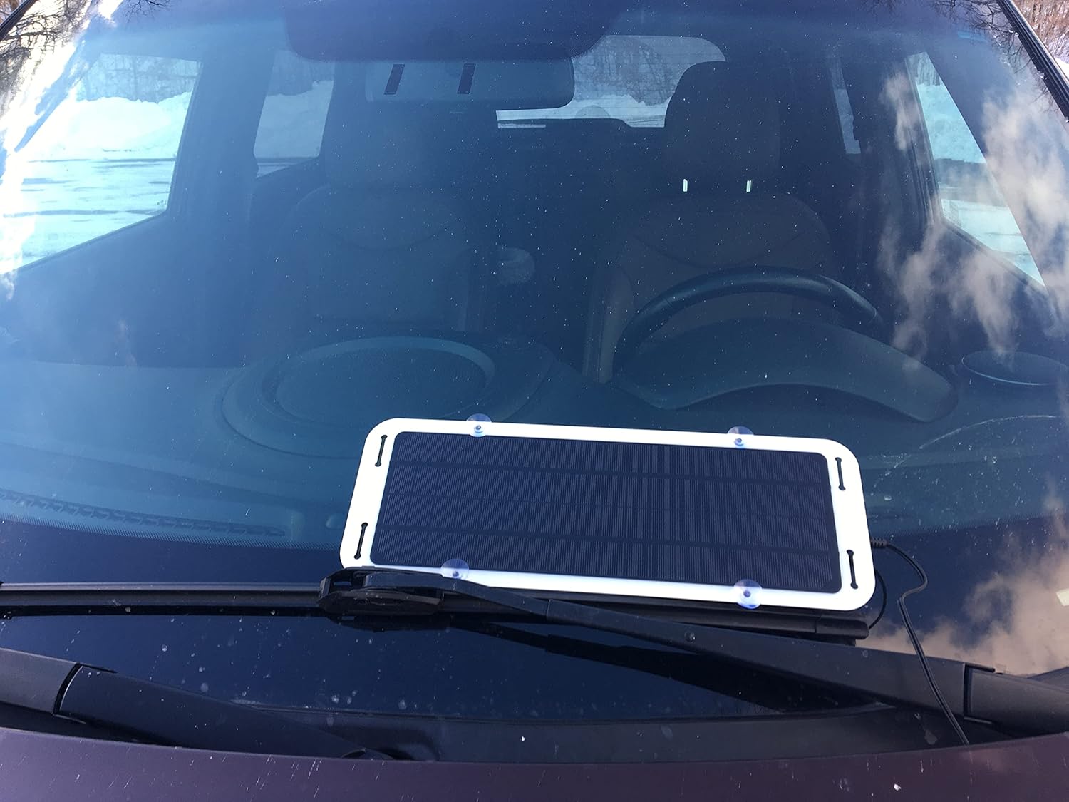 12V Solar-Panel Battery Charger Maintainer with 5V USB Ports, Waterproof, Pack of 2 A55817
