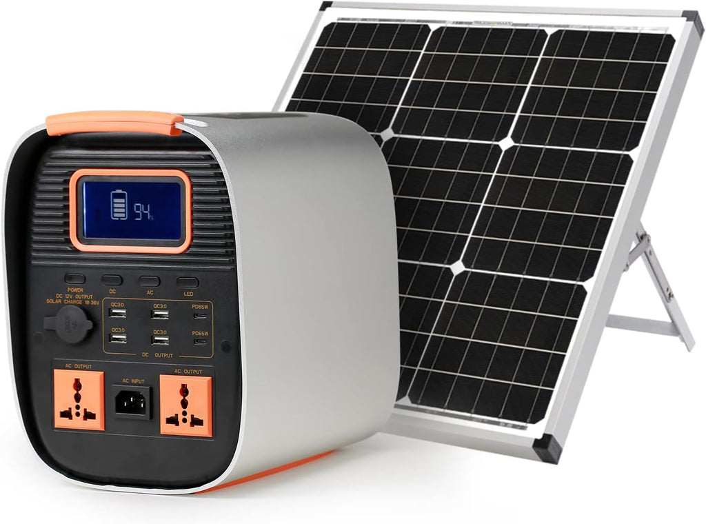 Portable Power Station, 729Wh LifePO4 Battery Solar Generator Z810433