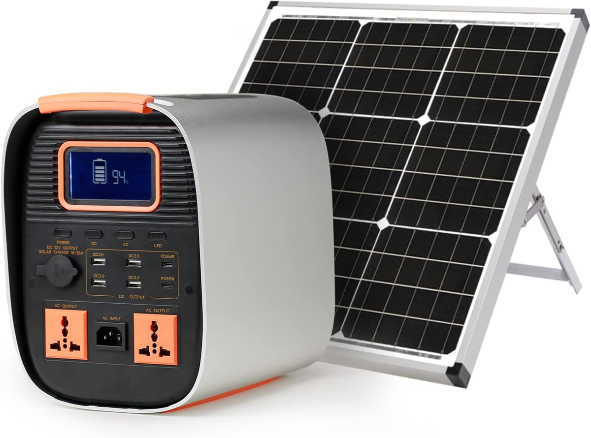 Portable Power Station, 729Wh LifePO4 Battery Solar Generator Z810433