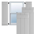 15x22W x 66x22H Exterior Composite Board-n-Batten Shutters (Per Pair), Primed B925