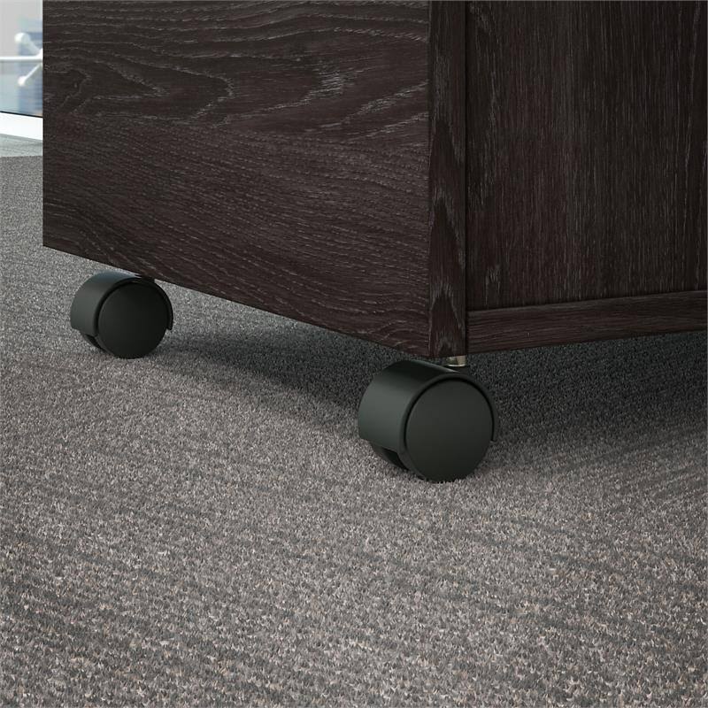 Charcoal Gray 2 Drawer Mobile File Cabinet V377638