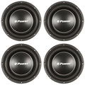 10 inch Shallow Mount 1000 Watt Flat Car Subwoofer (4 Pack) Q404