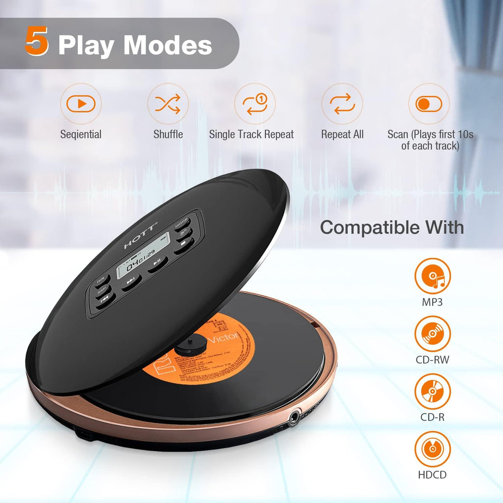 Portable CD Player with Headphones Y99995