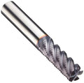 Carbide Square Nose End Mill, TiAlN Finish, 5 Flutes, 45 Degree Helix O136