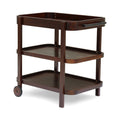 Brown and Mahogany Bar Cart N851705