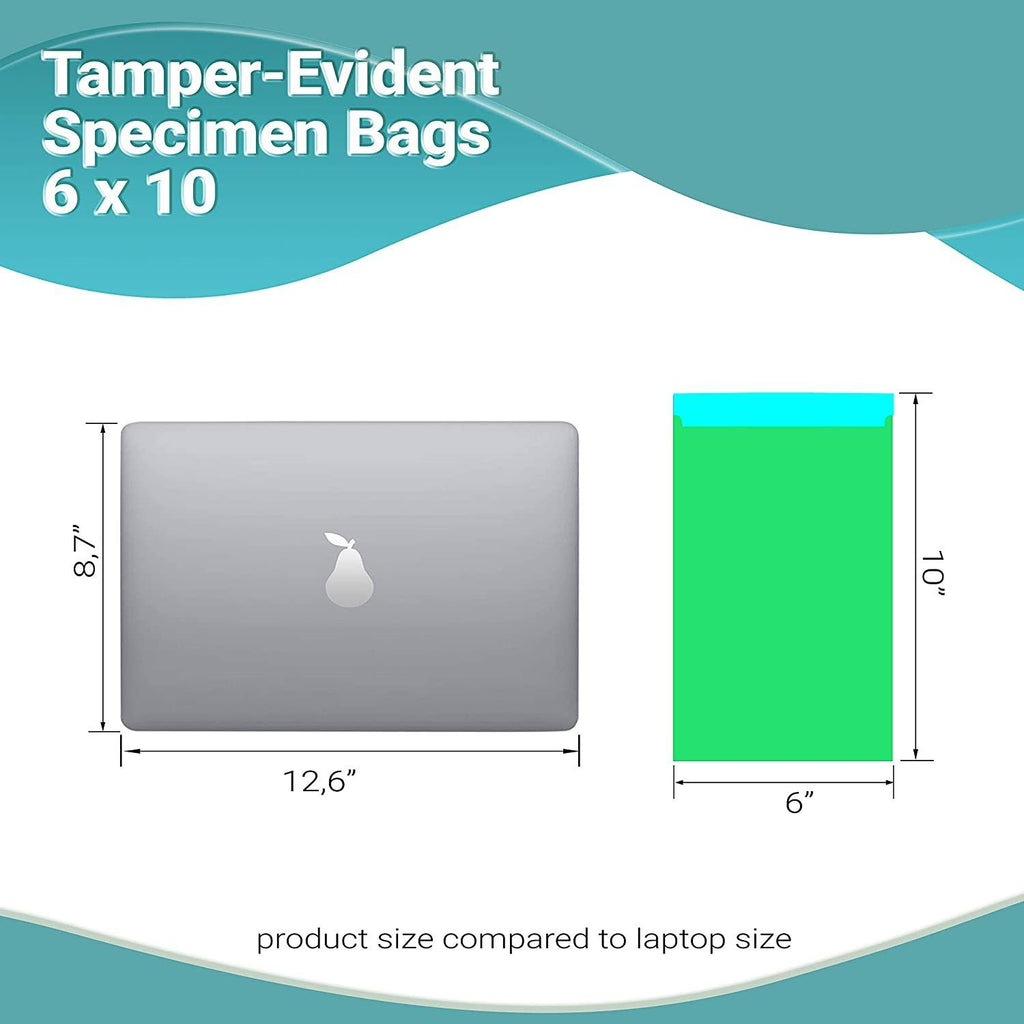 Green Poly Specimen Bags 6x22 x 10x22 K35396