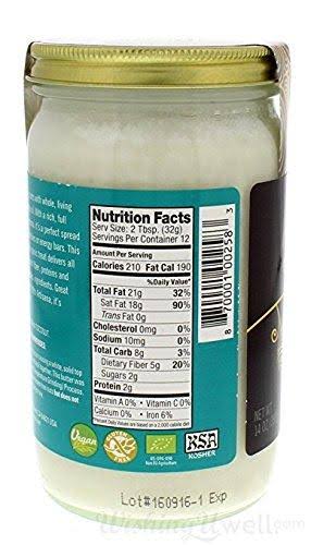 Organic Raw Coconut Butter 17 Pound M32306