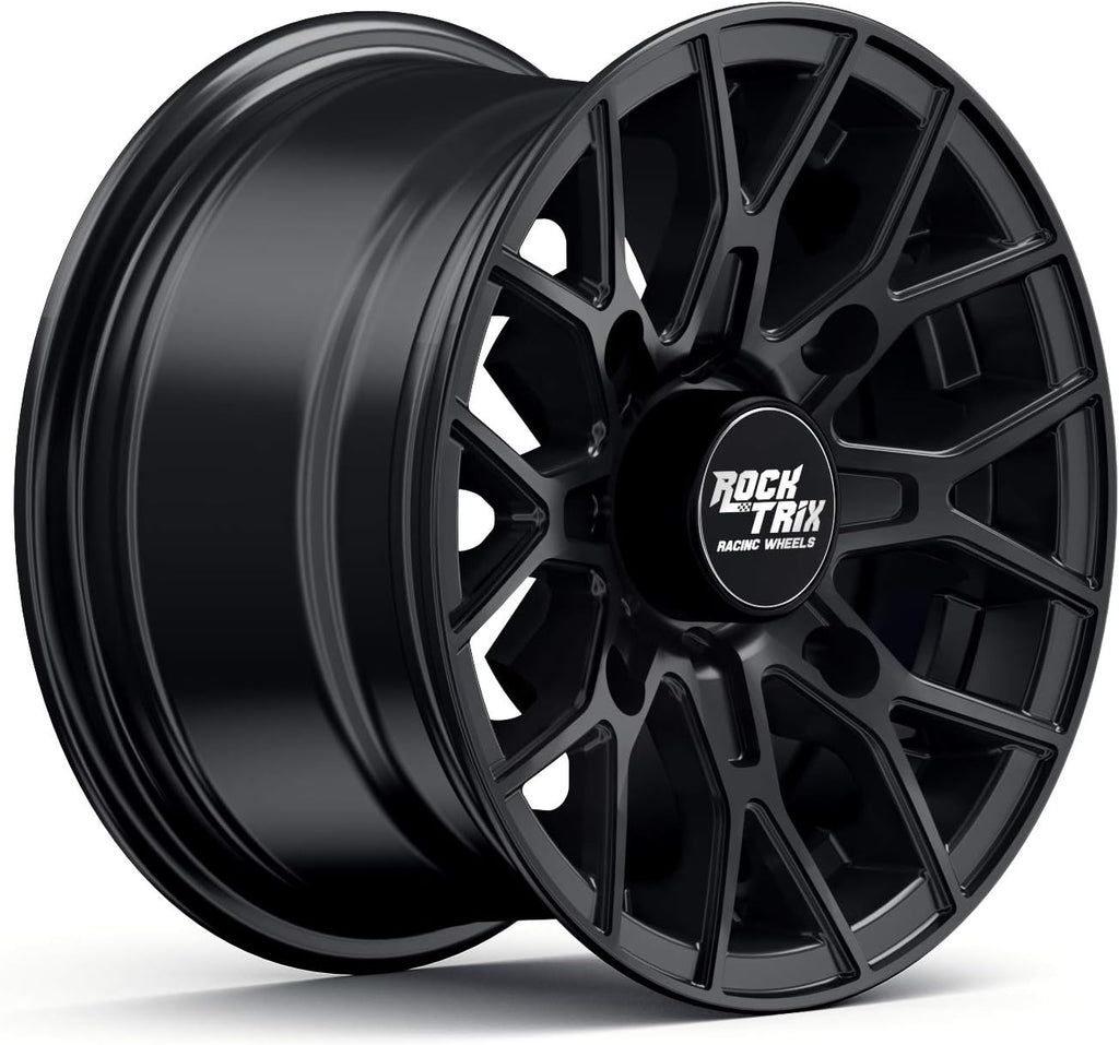 14x7 Matte Black ATV Wheels Rims Set of 4 M833