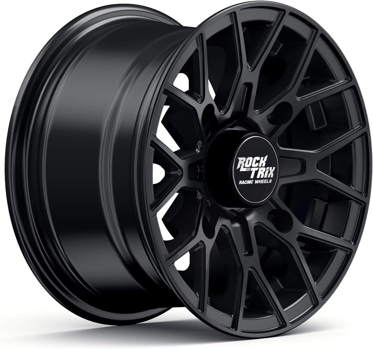 14x7 Matte Black ATV Wheels Rims Set of 4 M833