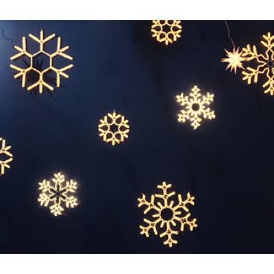Snowflake Holiday Rope Light Motif, 24-Inch Q153954