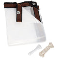 Transparent 8'x10' PE Waterproof Tarp Q484