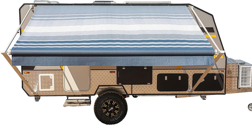 Blue Fade 13 x 8 Ft Retractable RV Trailer Awning H806767